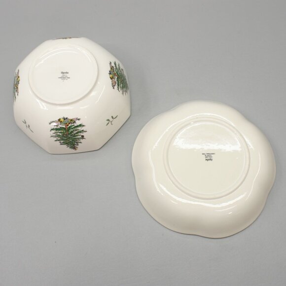 Spode 2 Serving Bowls Vegetable Salad Side Dishes Christmas Tree England - S3324 - Picture 4 of 12